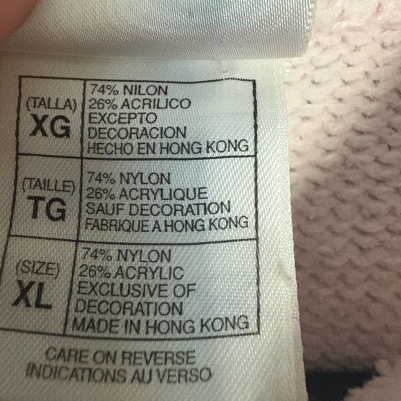 VTG Disney Store Y2K Sweater Light Pink Mickey Mouse Embroidery Disney Parks XL - Picture 7 of 9